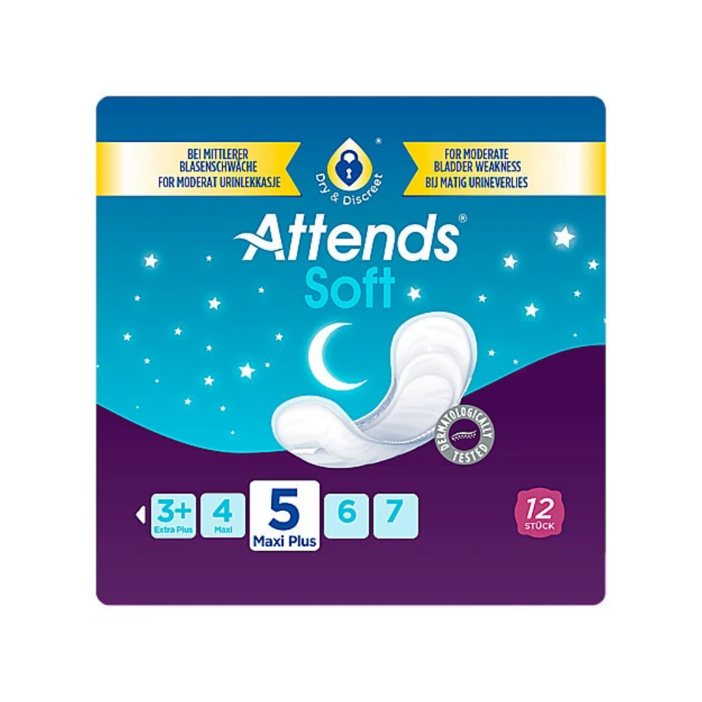 Attends Soft 5 Maxi Plus 8x12 St.