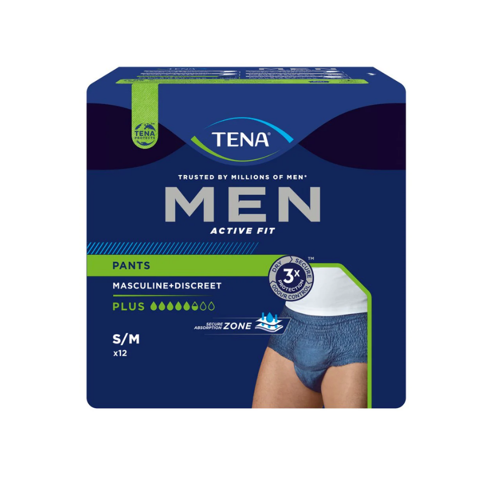 TENA Men Active Fit Pants Plus blau S/M