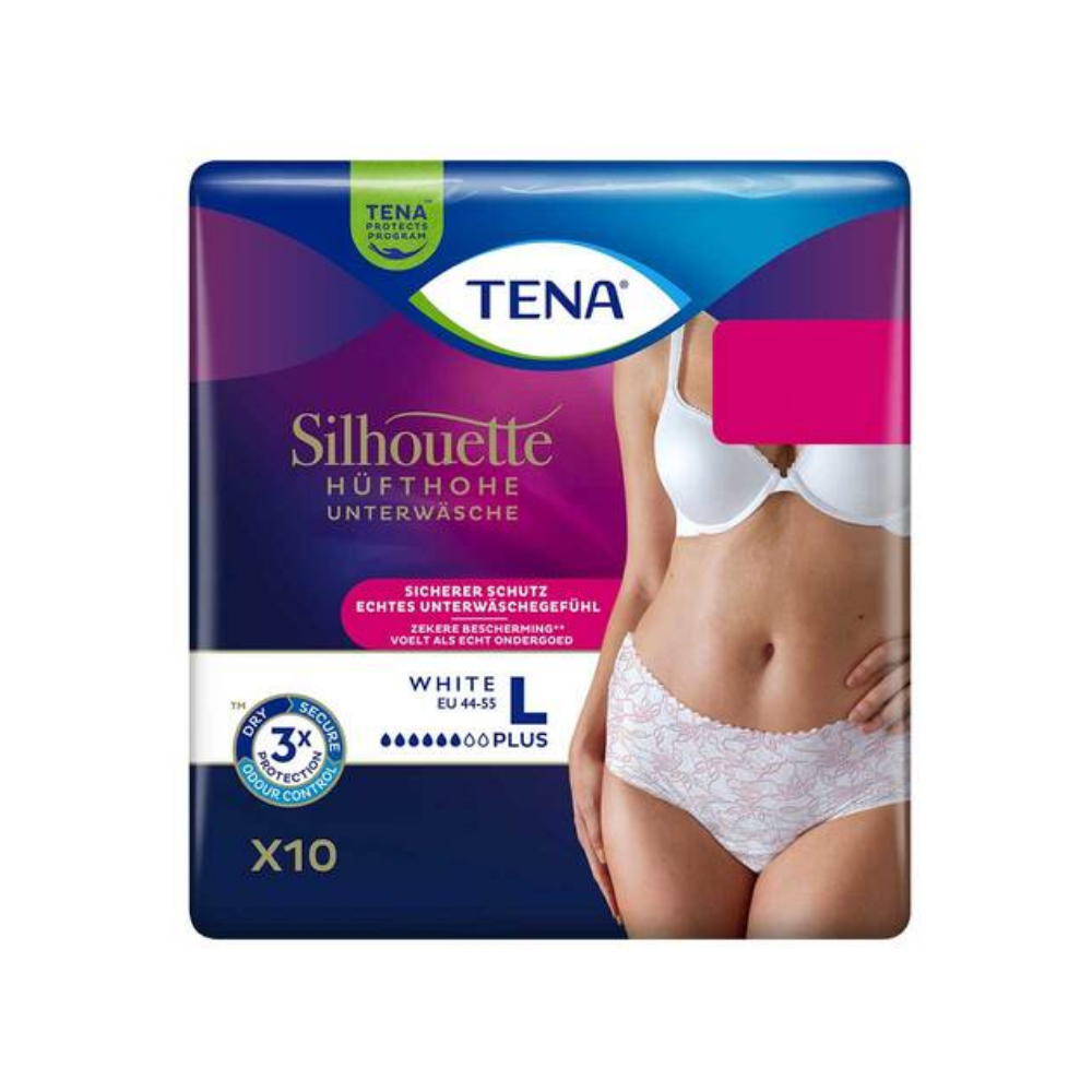 TENA Silhouette Plus White L